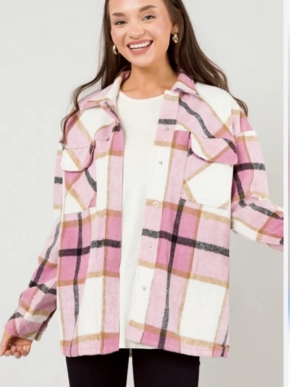 Entro plaid shacket size large